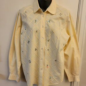 Vintage Koret Yellow Button Down Shirt